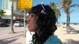 StreetBlowjobs - Cum on face outdoors big boobs ebony Momoko