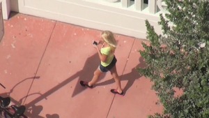 Pervs On Patrol: Roxxi Silver bends over on the springbreak