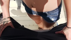 Street Blowjobs - Stevie K Foxx in POV sloppy blowjob cum