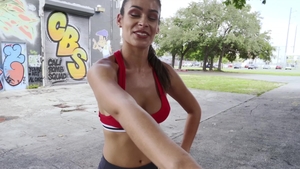 PublicPickups - Katana Kombat POV blowjob outdoors