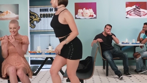 Hot & Mean: Blonde haired Riley Nixon masturbating