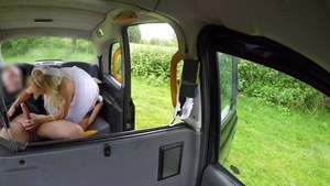 FakeTaxi - John in company with inked couple Tara Spades