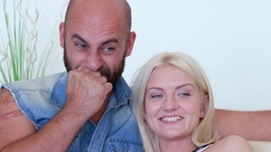 NubilesPorn - Shaved Bree Haze cock sucking in tiny thongs