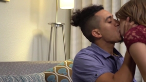 Shamed Sluts: Alex Blake wearing glasses throat fuck in a car