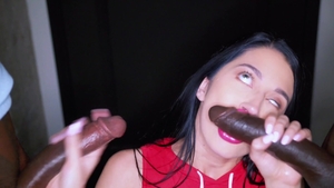 BlackedRAW: Super hot Alex Coal blowjob cum