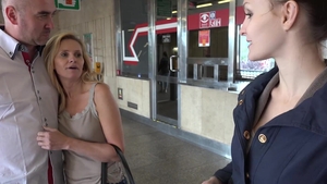 CzechCOUPLES.com: Czech lesbians scissoring in public