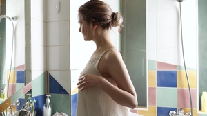 Nubiles - Solo wet blonde finds dick to fuck