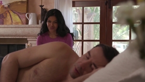 New Sensations: Maya Farrell and Will Pounder throat fuck