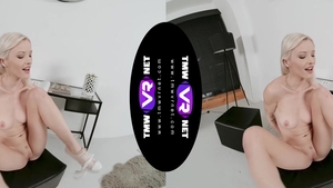 TMWVR Network: Beautiful blonde haired orgasm on the table