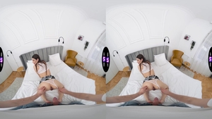 TMWVR Network: Shy boyfriend orgasm in the bed