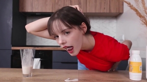 Beauty Angels: Hottest doll fingering on the table