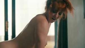 Redhead moans while getting bred raw